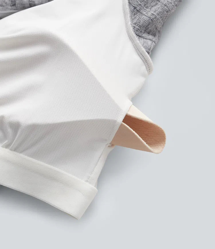 Ribbed Knit Off Shoulder Long Sleeve Built-in Bra Mini Casual Dress with Pockets