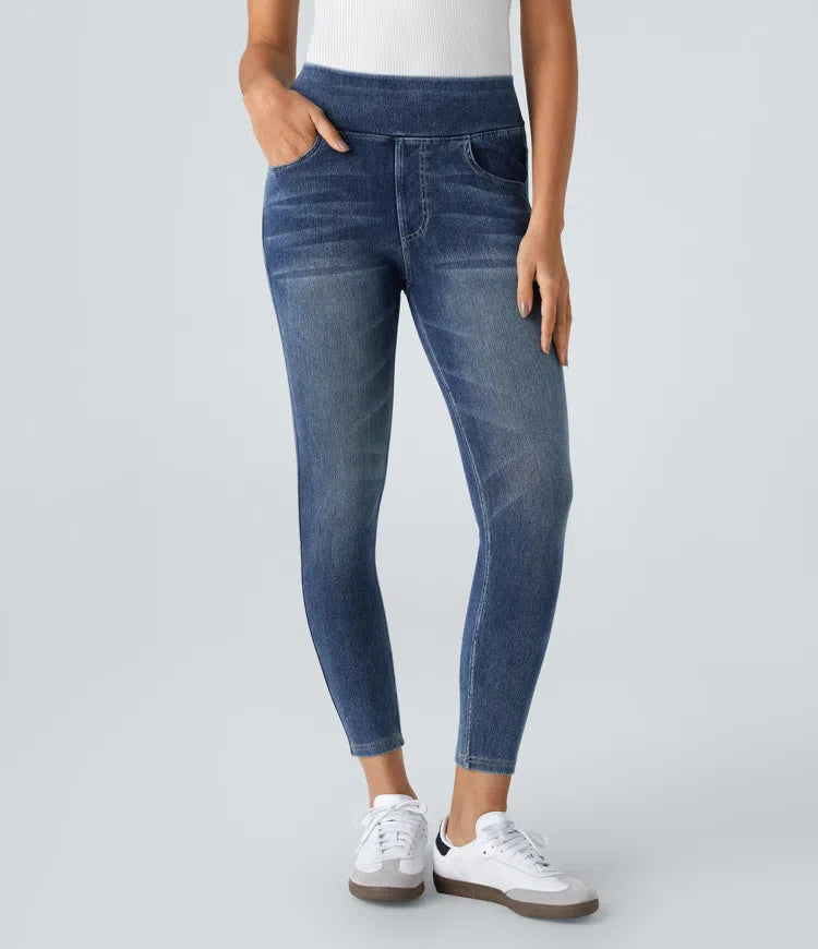 Halara Flex High Waisted Pockets Denim Casual Leggings