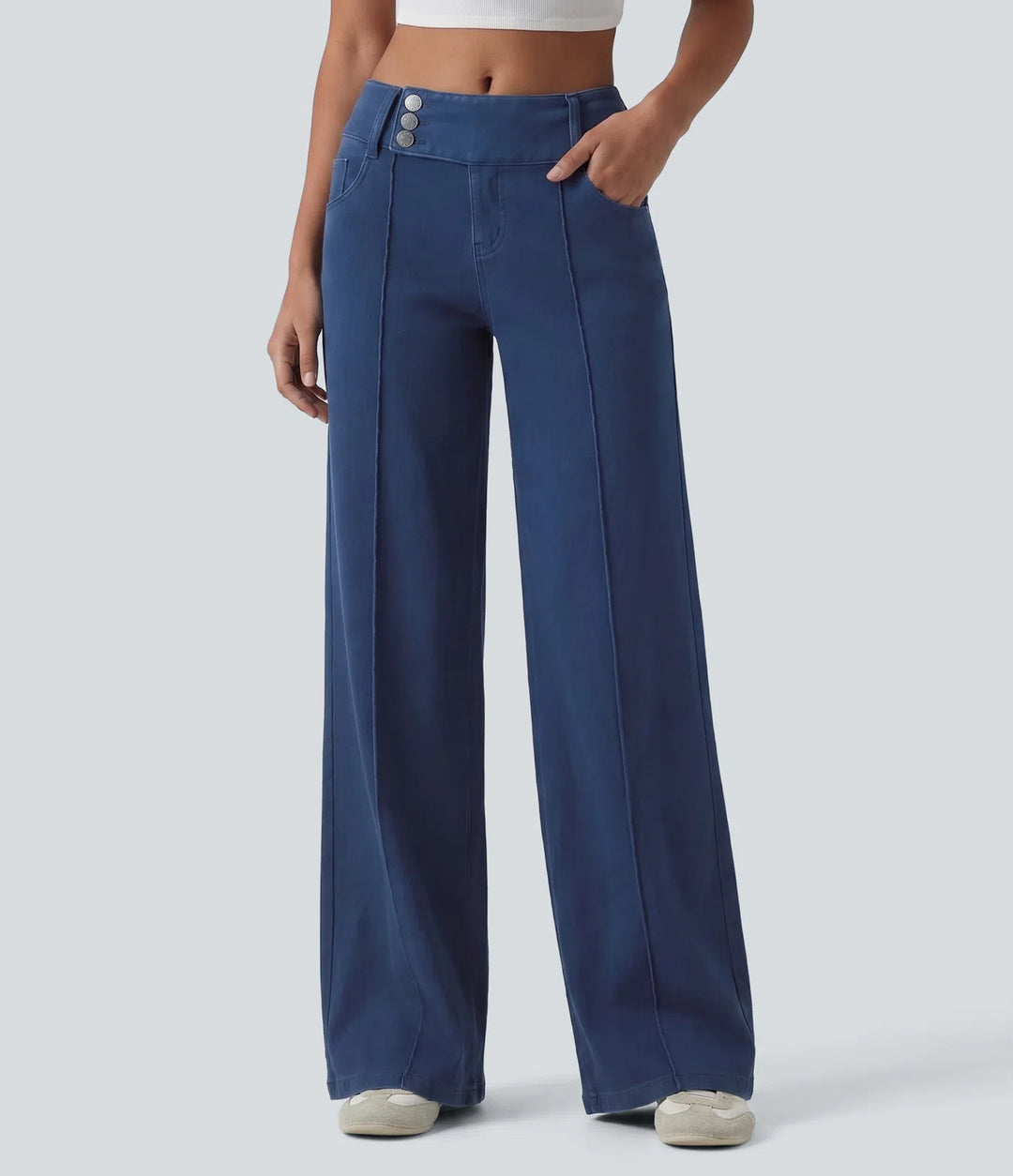 Halara Flex Low Rise Straight Leg Colorful Work Jeans with Pockets