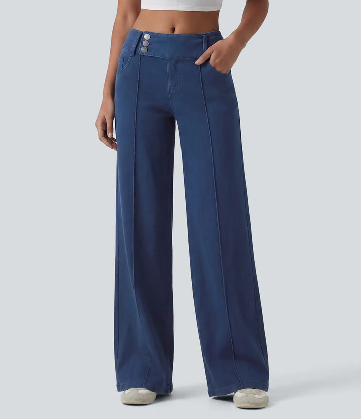Halara Flex Low Rise Straight Leg Colorful Work Jeans with Pockets