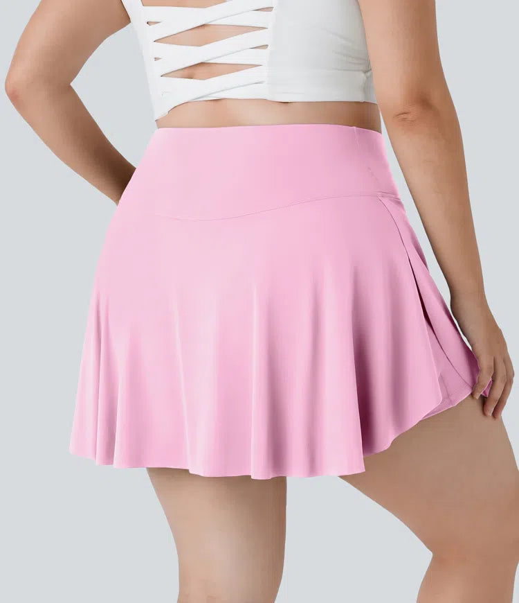 Everyday SoftlyZero Airy Crossover Pocket 2-in-1 InstantCool Tennis Plus Size Skirt-Lucid