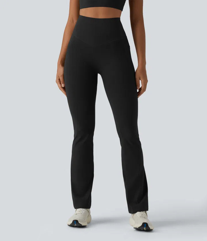 Halara UltraSculpt High Waisted Butt Lifting Tummy Control Bootcut Yoga Leggings with Pockets
