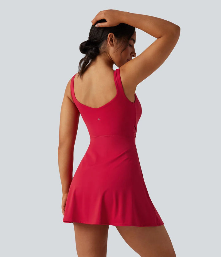 SoftlyZero Airy 2-in-1 InstantCool Mini Tennis Active Dress with Pocket-Easy Peezy Edition