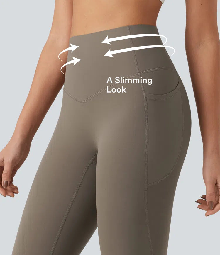 Halara UltraSculpt High Waisted Tummy Control Pocket Shaping Training Leggings