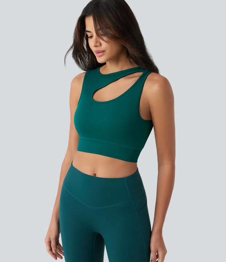 OneForm Seamless Flow Cut-Out Built-in Bra Yoga Tank Top