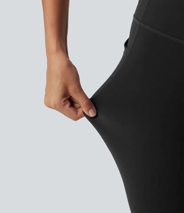 Halara UltraSculpt Built-in Bra Tummy Control Workout Jumpsuit with Pockets-Easy Peezy Edition