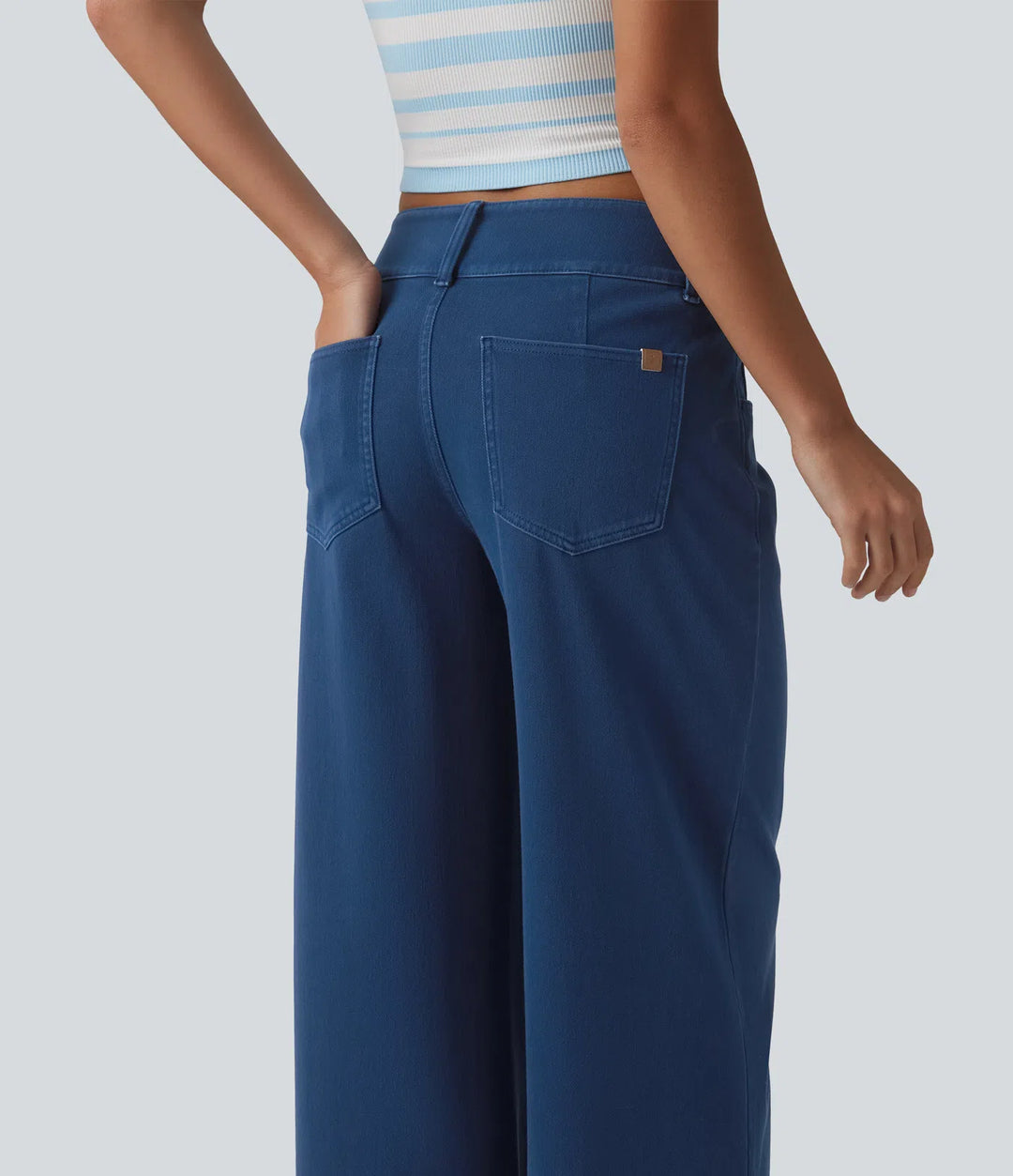 Halara Flex Low Rise Straight Leg Colorful Work Jeans with Pockets