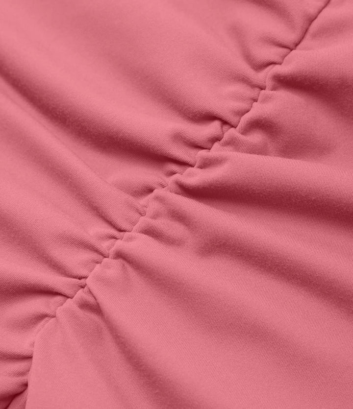 SoftlyZero Plush High Waisted Crossover Ruched Yoga Shorts 5&