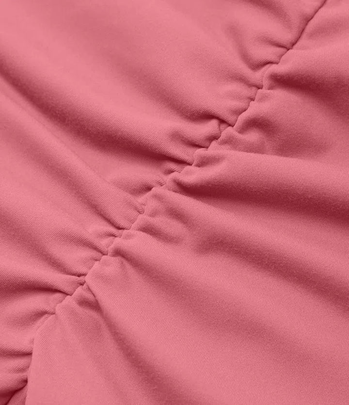 SoftlyZero Plush High Waisted Crossover Ruched Yoga Shorts 5&