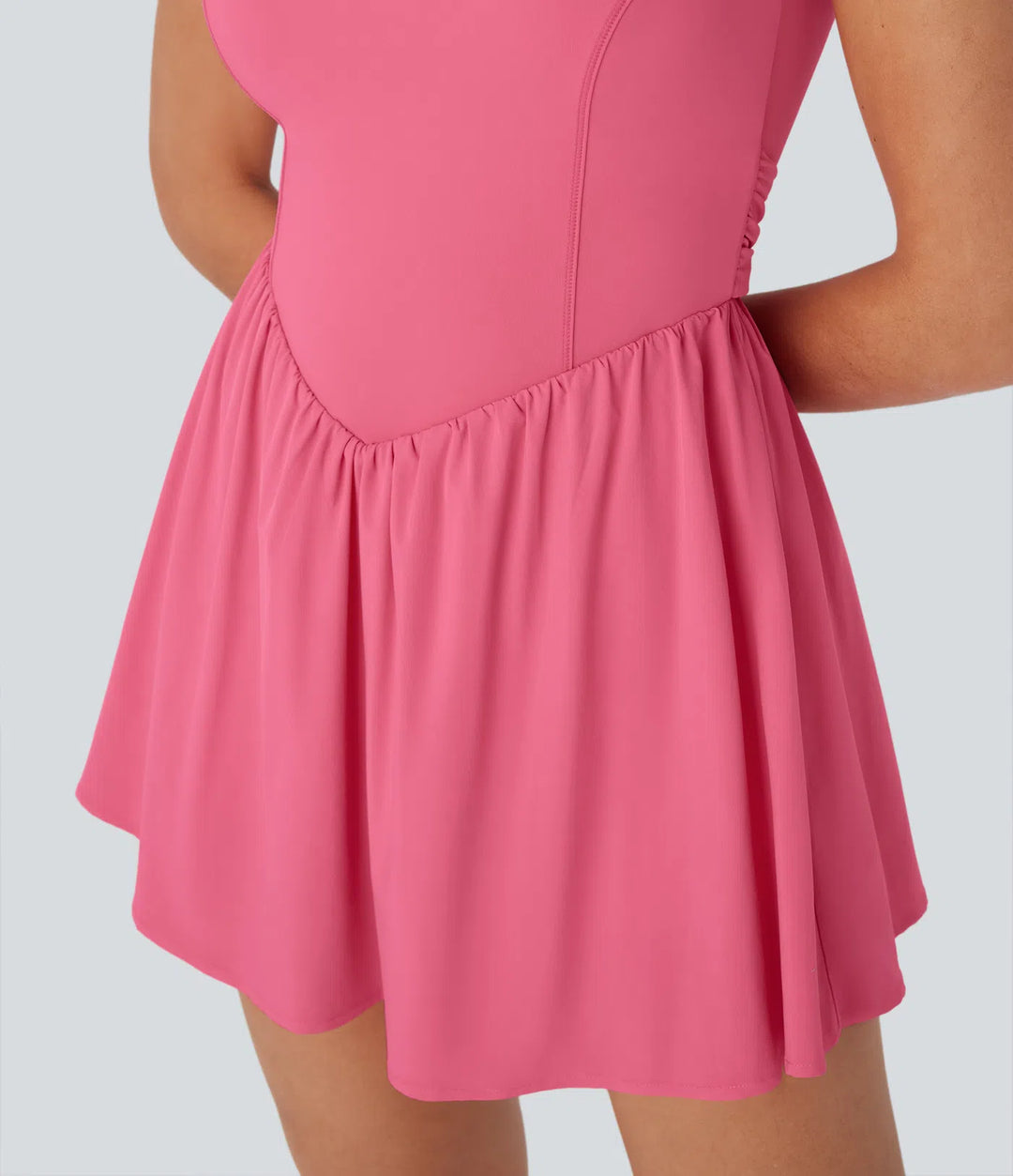 Breezeful Tie Back 2-in-1 Quick Dry Mini Dance Active Dress with Pocket-Easy Peezy Edition