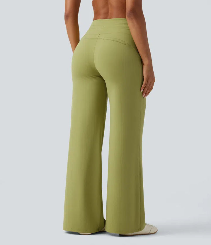 Halara UltraSculpt High Waisted Drawstring Straight Leg Yoga Pants with Pockets
