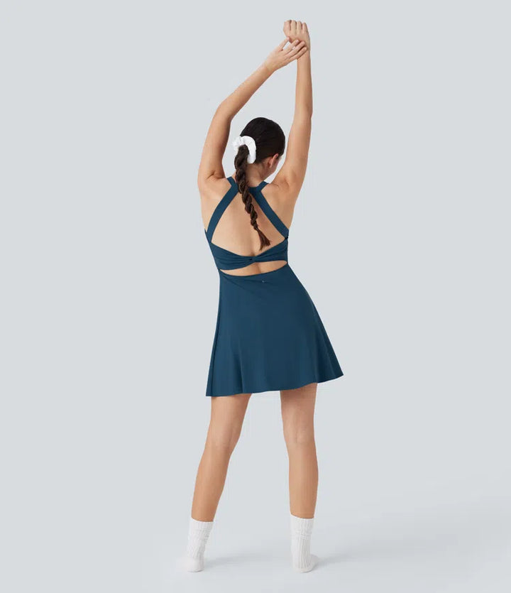 Flare Low Support Dance Active Dress-Longer Length-Easy Peezy Edition DD-F Cups